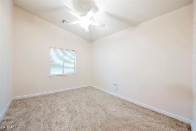 1598 Cowboy Chaps Pl, Henderson, NV 89002 - carpeted spare room featuring lofted ceiling and ceiling fan