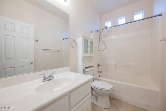1598 Cowboy Chaps Pl, Henderson, NV 89002 - full bathroom featuring  shower combination, tile patterned flooring, and vanity