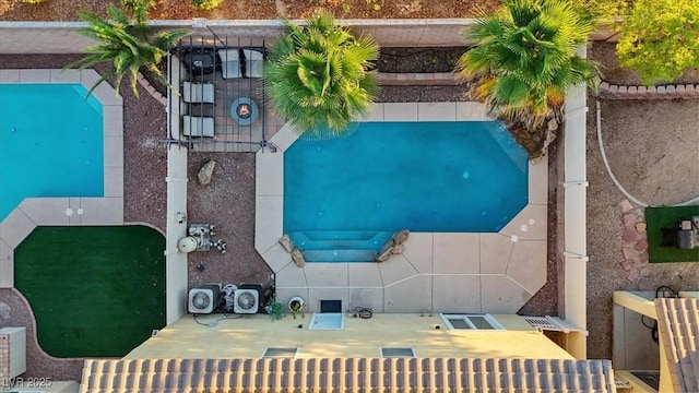 8325 Winterchase Pl, Las Vegas, NV 89143 - aerial view of a pool area