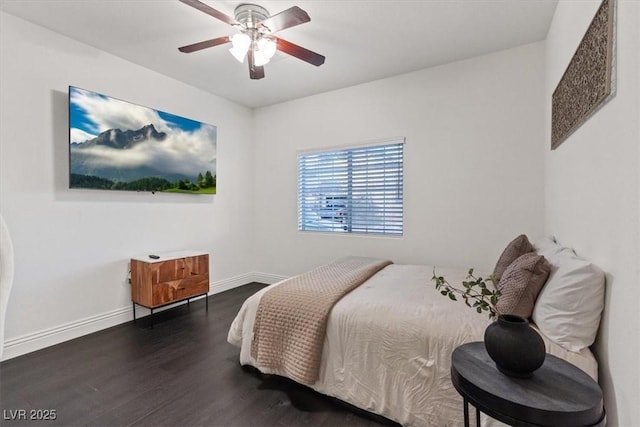 8325 Winterchase Pl, Las Vegas, NV 89143 - bedroom with wood finished floors and ceiling fan