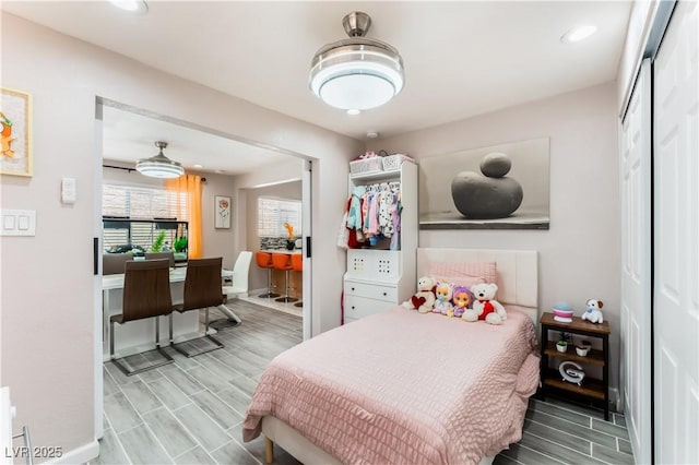 2093 Seahurst Dr, Las Vegas, NV 89142 - bedroom featuring wood finish floors and recessed lighting