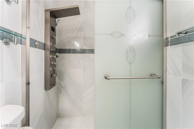 2093 Seahurst Dr, Las Vegas, NV 89142 - bathroom featuring a stall shower and toilet