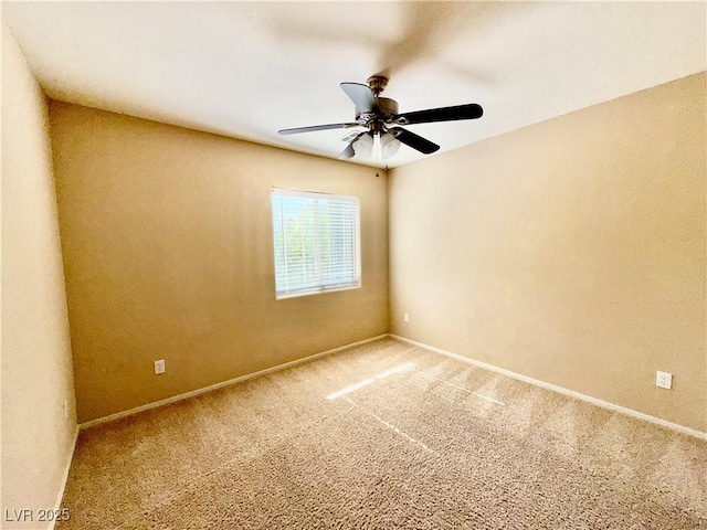 5517 Overlook Valley St, North Las Vegas, NV 89081 - carpeted spare room with ceiling fan and baseboards