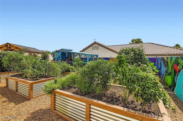 7404 Wittig Ave, Las Vegas, NV 89131 - view of yard with a vegetable garden