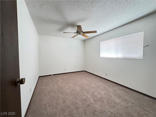4303 Paramount St, Las Vegas, NV 89115 - spare room featuring carpet, a ceiling fan, and a textured ceiling
