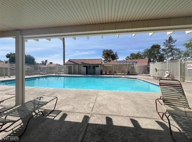640 Thornewood Pl, Las Vegas, NV 89123 - community pool featuring a patio