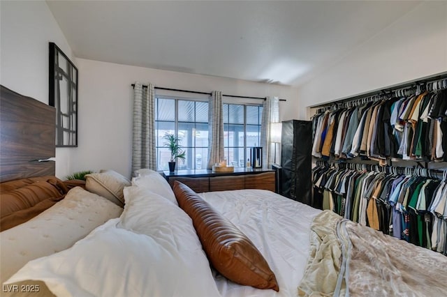 640 Thornewood Pl, Las Vegas, NV 89123 - bedroom featuring vaulted ceiling and a closet