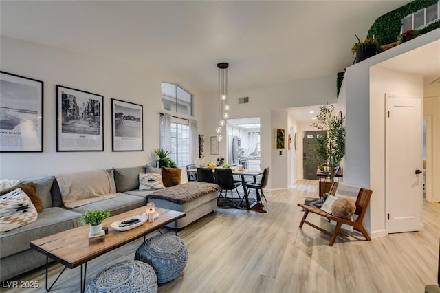 640 Thornewood Pl, Las Vegas, NV 89123 - living room featuring light wood-type flooring and baseboards