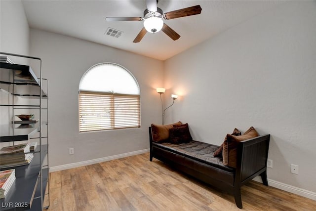 2766 Mintlaw Ave, Henderson, NV 89044 - bedroom featuring light wood-type flooring and a ceiling fan