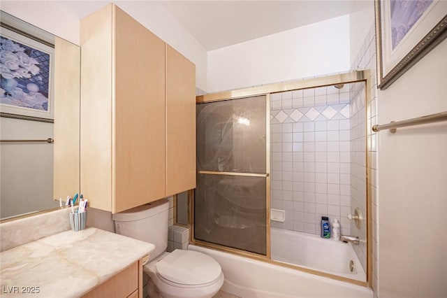 8925 Wild Creek Ct, Las Vegas, NV 89117 - bathroom with vanity and enclosed tub / shower combo