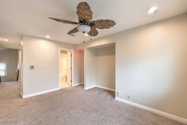 56 Westheimer Rd, Henderson, NV 89074 - carpeted spare room featuring a ceiling fan and recessed lighting