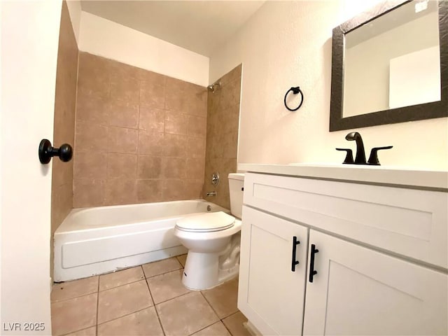 4980 Apollostar Ct, Las Vegas, NV 89115 - bathroom with tile patterned floors, vanity, and bathtub / shower combination