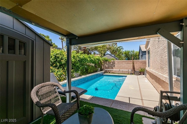 1949 King Hill St, Las Vegas, NV 89106 - view of pool featuring a fenced backyard and a patio area