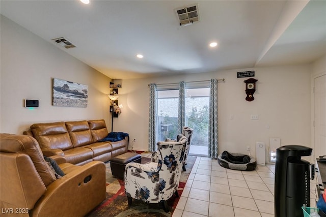 1949 King Hill St, Las Vegas, NV 89106 - living room with light tile patterned flooring and recessed lighting