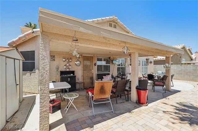 5580 Lonesome Biker Ln, Las Vegas, NV 89113 - view of patio featuring outdoor dining space