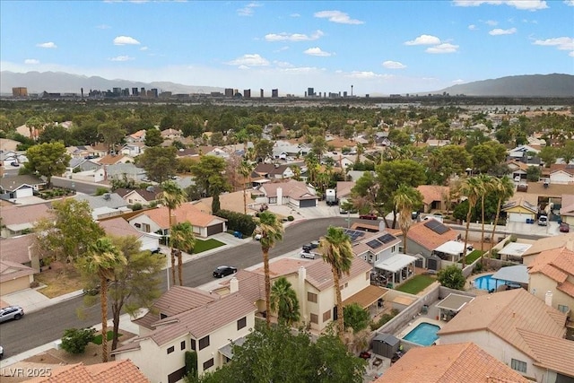 2344 Valleywood St, Henderson, NV 89014 - aerial perspective of suburban area featuring a mountainous background