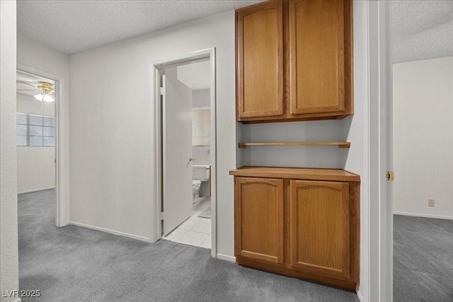 2344 Valleywood St, Henderson, NV 89014 - hallway featuring carpet and a textured ceiling