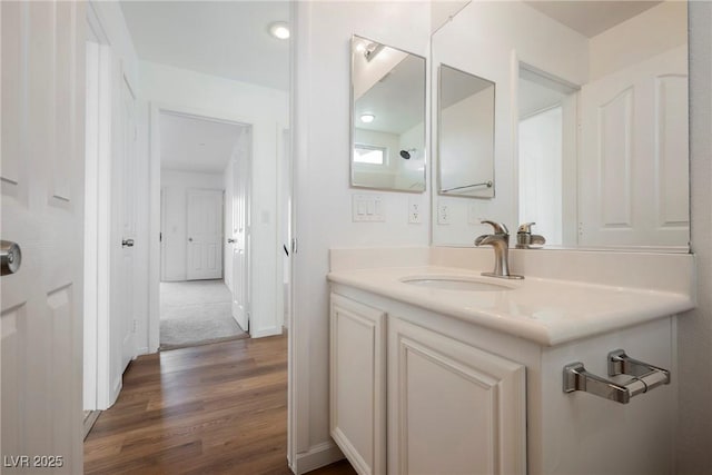 1161 Gecko Rd, Henderson, NV 89002 - bathroom with vanity and wood finished floors