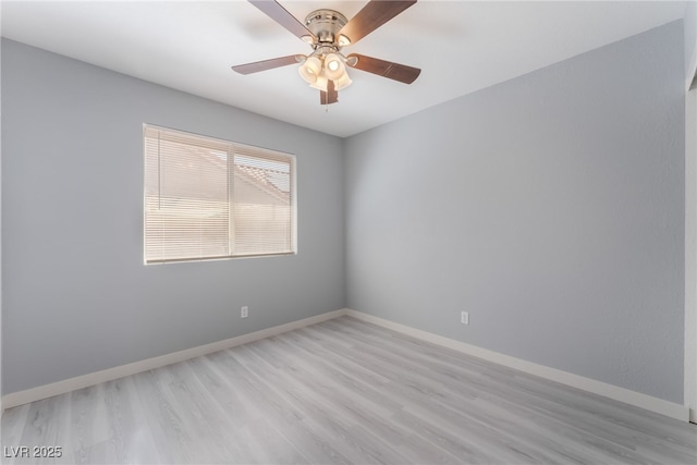 5524 Cleary Ct, Las Vegas, NV 89108 - empty room featuring light wood-style flooring and a ceiling fan