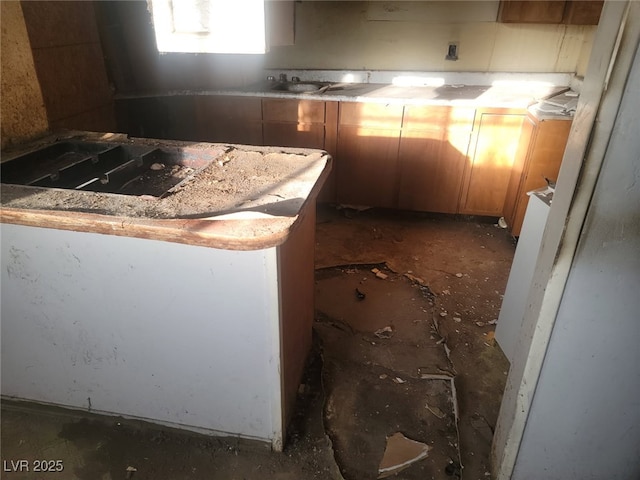 2645 Cedar Ave, Las Vegas, NV 89101 - kitchen featuring brown cabinetry