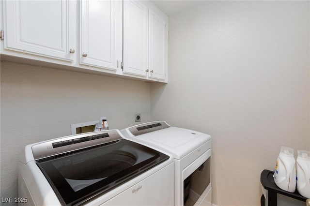 9836 Russett Wood Cir, Las Vegas, NV 89117 - washroom featuring washing machine and dryer and cabinet space