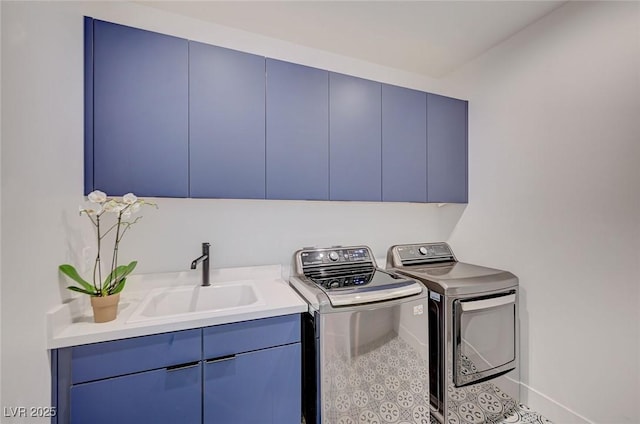 2670 Skylark Trail St, Henderson, NV 89044 - laundry area with washer and dryer and cabinet space