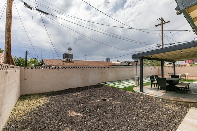 1705 Ivanhoe Way, Las Vegas, NV 89102 - fenced backyard featuring a patio