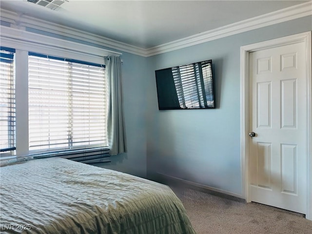 3009 Austin Pale Ave, North Las Vegas, NV 89081 - bedroom with carpet floors and ornamental molding