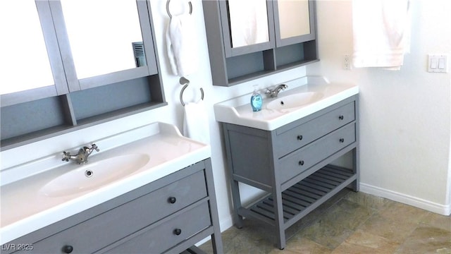 2587 Mizzoni Cir, Henderson, NV 89052 - bathroom with vanity and baseboards