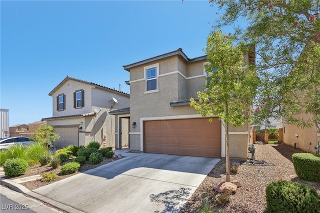 5246 Belmont Mill Ct, Las Vegas, NV 89122 - traditional-style home with stucco siding, an attached garage, and concrete driveway