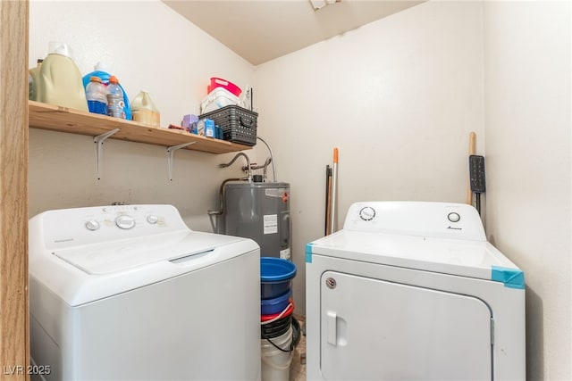2666 Aarondavid Dr, Las Vegas, NV 89121 - laundry area with separate washer and dryer and electric water heater