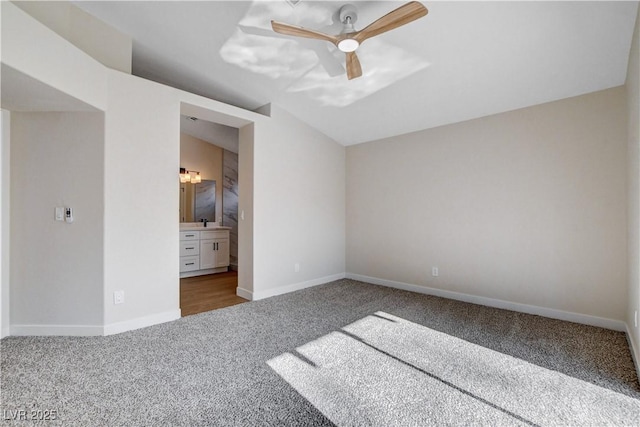 1005 Transom Dr, Las Vegas, NV 89128 - unfurnished bedroom featuring carpet, ensuite bath, and ceiling fan