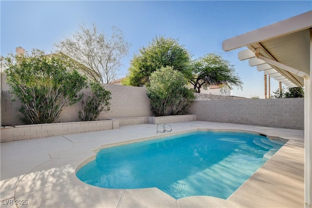 1005 Transom Dr, Las Vegas, NV 89128 - view of pool with a fenced backyard and a patio area