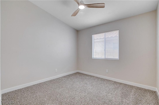 1005 Transom Dr, Las Vegas, NV 89128 - carpeted empty room featuring a ceiling fan and baseboards