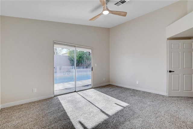 1005 Transom Dr, Las Vegas, NV 89128 - empty room featuring carpet flooring and a ceiling fan