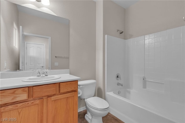 2244 Savannah River St, Henderson, NV 89044 - full bath featuring vanity,  shower combination, and tile patterned floors