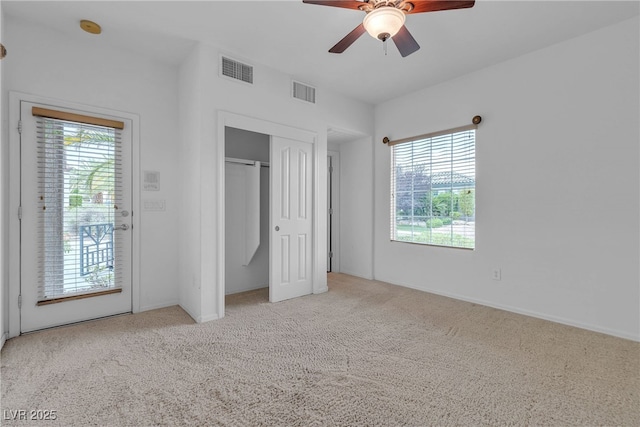 2244 Savannah River St, Henderson, NV 89044 - unfurnished bedroom with carpet, a closet, and ceiling fan
