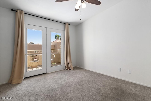 2219 Rugged Mesa Dr, Laughlin, NV 89029 - carpeted spare room featuring a ceiling fan and baseboards