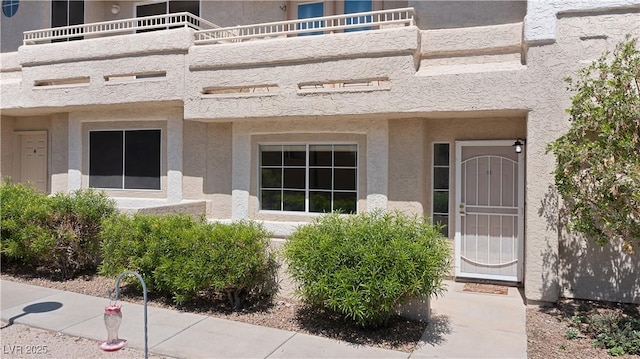2219 Rugged Mesa Dr, Laughlin, NV 89029 - property entrance with a balcony