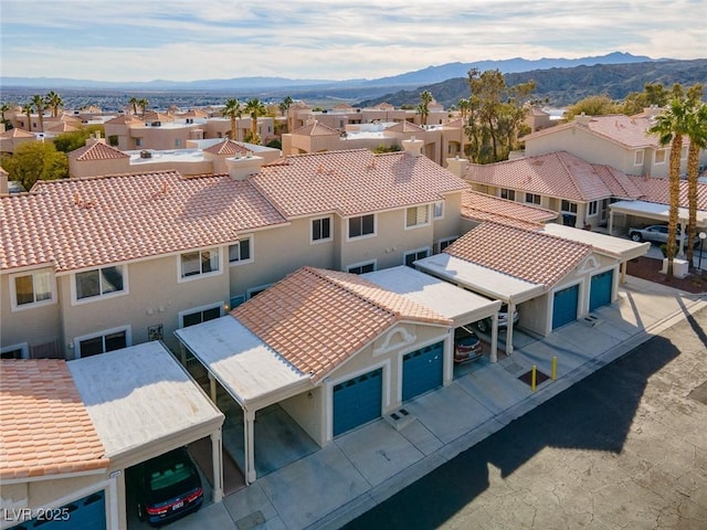 2219 Rugged Mesa Dr, Laughlin, NV 89029 - aerial view of residential area featuring a mountain backdrop
