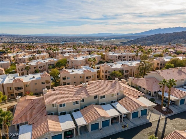 2219 Rugged Mesa Dr, Laughlin, NV 89029 - aerial view of residential area featuring a mountain backdrop