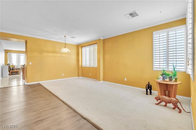 9605 Rainfall Ave, Las Vegas, NV 89147 - empty room featuring ornamental molding and wood finished floors