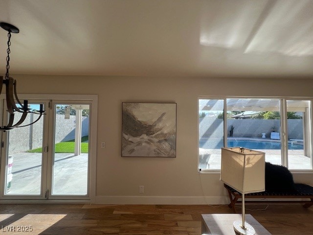 2712 Rialto Rd, Las Vegas, NV 89108 - interior space featuring baseboards and wood finished floors