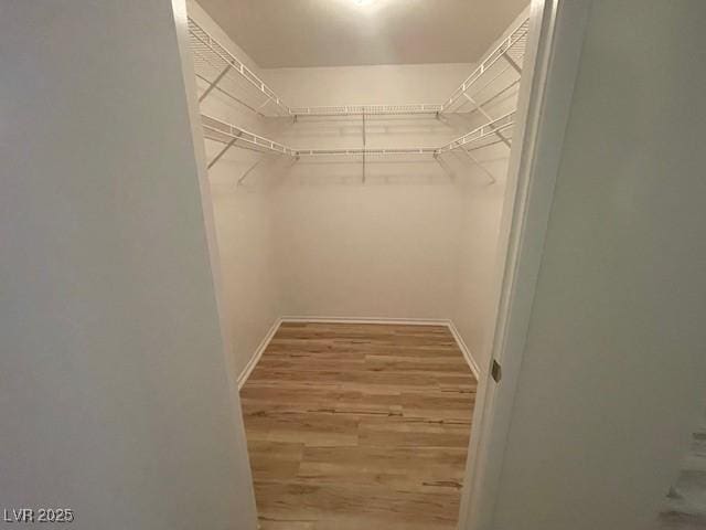 5130 Mandalay Springs Dr Unit 103, Las Vegas, NV 89120 - walk in closet featuring wood finished floors