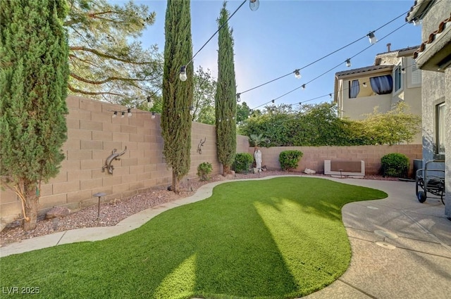 11417 Rock Cove Way, Las Vegas, NV 89141 - fenced backyard featuring a patio