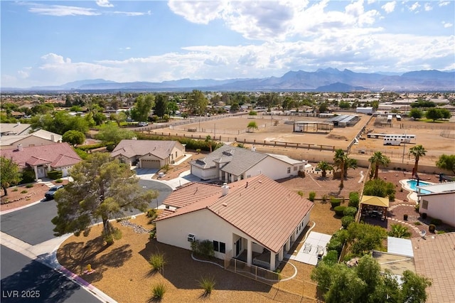 5600 Segolilly Cir, Las Vegas, NV 89130 - aerial view of residential area with mountains