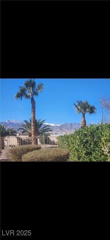 5600 Segolilly Cir, Las Vegas, NV 89130 - view of yard featuring a balcony and a mountain view