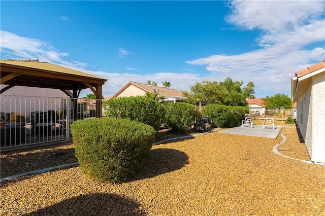 5600 Segolilly Cir, Las Vegas, NV 89130 - view of yard featuring a patio and a gazebo