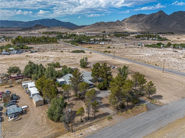 3951 W Blosser Ranch Rd, Pahrump, NV 89060 - overview of rural landscape with a mountain backdrop and a desert landscape