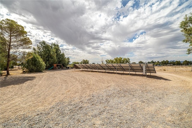 3951 W Blosser Ranch Rd, Pahrump, NV 89060 - view of yard with a rural view and a playground